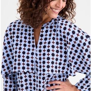 JM Collection Multicolor Patterned Top